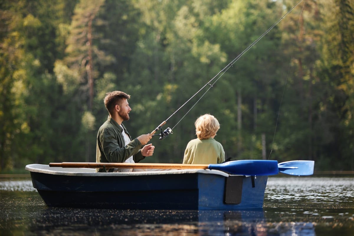 Freshwater lake fishing